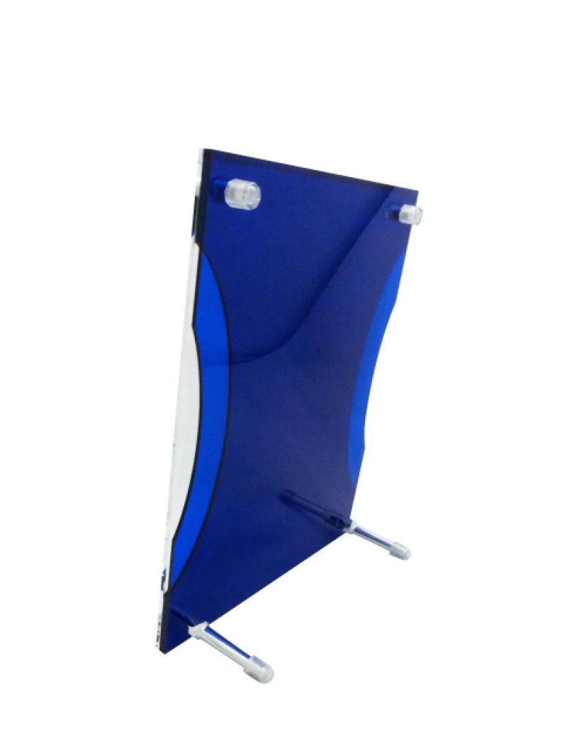 画像4: アクリル製　表彰盾　（青）　CK-208　/　レーザー彫刻＋白色入れ　【40%OFF】【文字代無料】