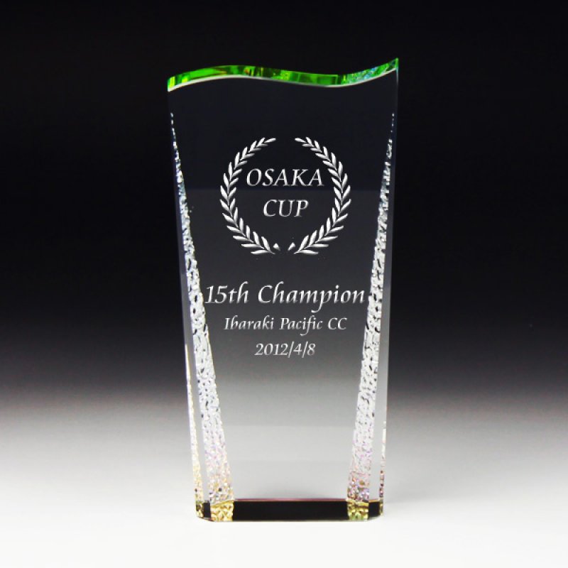 画像4: クリスタルトロフィー　CR-17　/ 【2Dレーザー彫刻】【レインボー加工】 