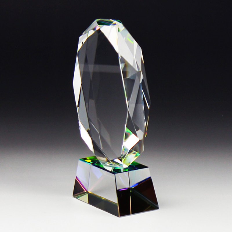 画像5: クリスタルトロフィー　CR-16　/ 【2Dレーザー彫刻】【レインボー加工】 
