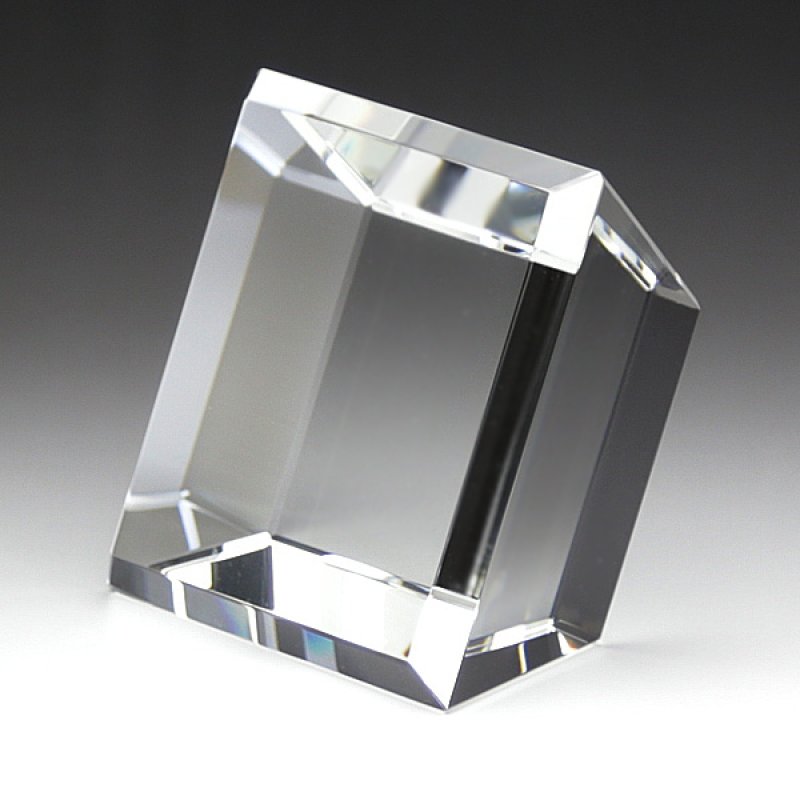 画像7: クリスタル製　メモリアルオブジェ　CR-27 /【2Dレーザー彫刻】