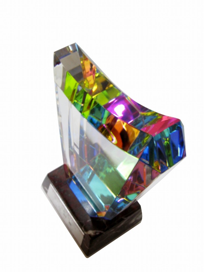 画像3: クリスタルトロフィー　B506 　（レインボー加工）　【40%OFF】