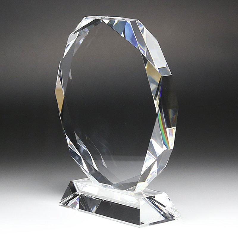 画像5: クリスタルトロフィー　盾タイプ　DP-12　（無色透明）　/　【サンドブラスト彫刻】　または　【UV印刷】