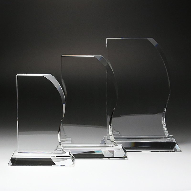 画像4: クリスタルトロフィー　盾タイプ　DP-11　/【サンドブラスト彫刻】または【UV印刷】