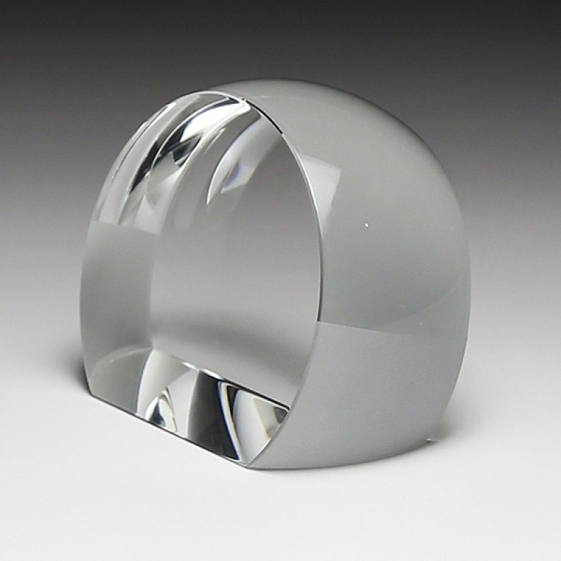 画像5: クリスタルトロフィー　アーチ型・ルーペ機能付き　コンパクトタイプ　DW-16　/【２Dレーザー彫刻】