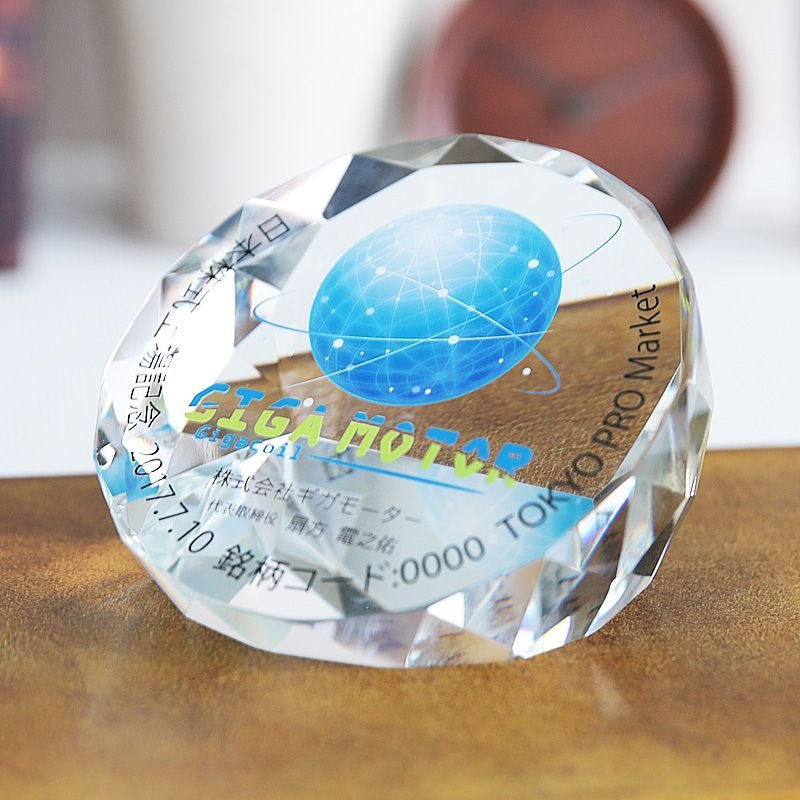 画像4: クリスタルペーパーウェイト・ダイヤカットアーチ　DW-11・ DW-20　/  【サンドブラスト彫刻】 または 【ＵＶ印刷】 