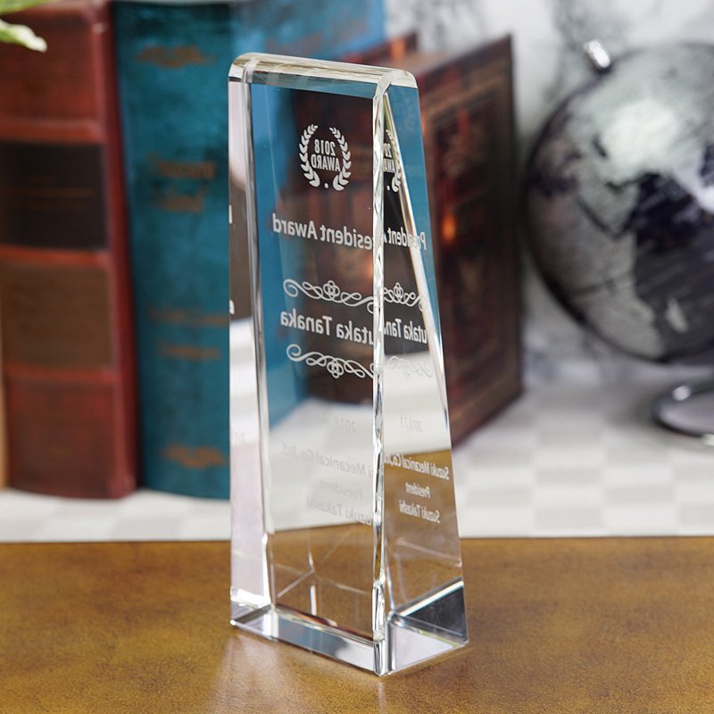 画像3: クリスタルトロフィー　CR-33 /　【サンドブラスト彫刻】　または　【UV印刷】