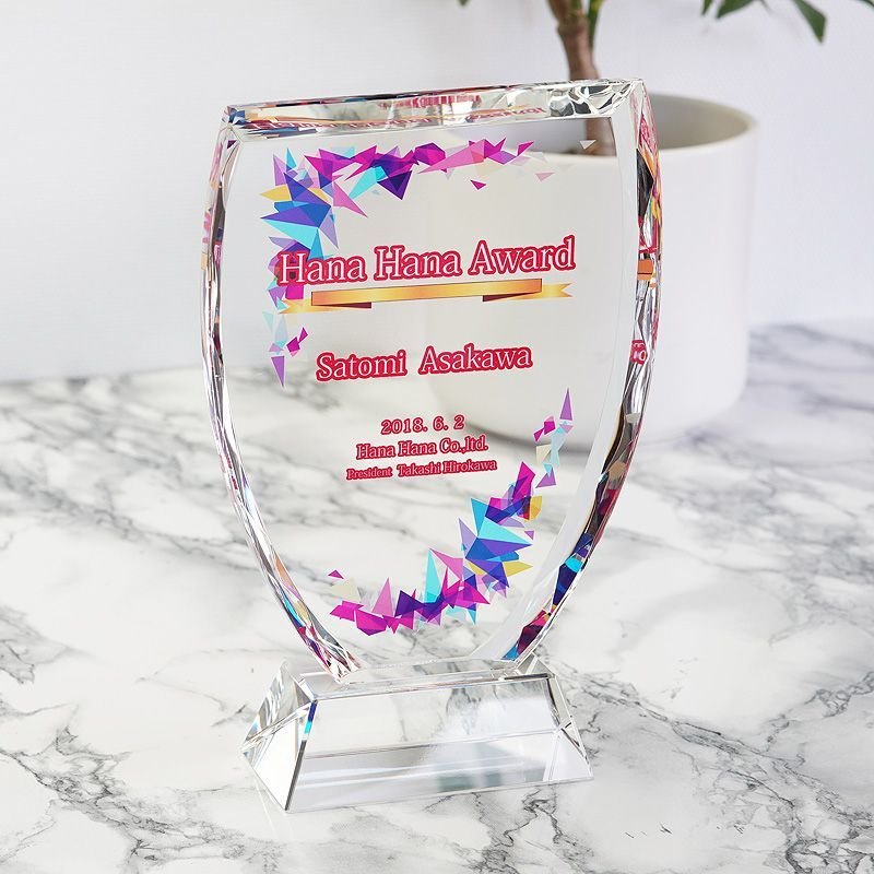 画像8: クリスタルトロフィー　盾タイプ　DP-1　/　【サンドブラスト彫刻】または【UV印刷】 