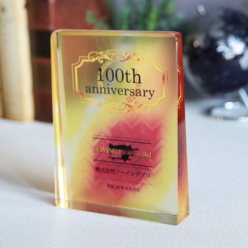 画像6: クリスタルトロフィー　盾タイプ　DP-7（レインボー加工）　/【サンドブラスト彫刻】または【UVカラー印刷】