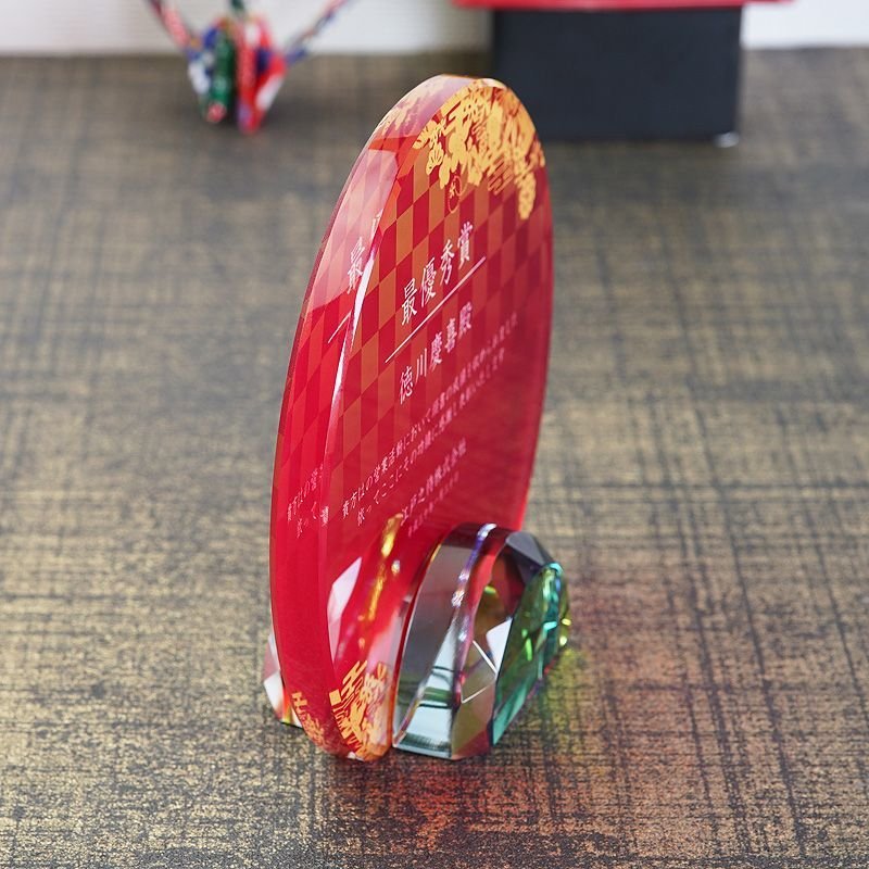 画像8: クリスタルトロフィー　盾タイプ　DP-14　/　【サンドブラスト彫刻】または【ＵＶカラー印刷】