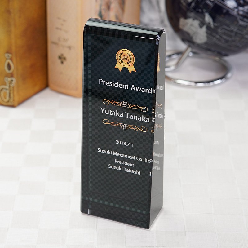 画像11: クリスタルトロフィー CR-18 / 【サンドブラスト彫刻】 または 【UVカラー印刷】