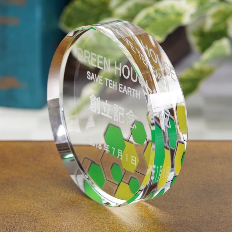 画像4: クリスタルペーパーウエイト　DW-１　/  【サンドブラスト彫刻】または【ＵＶカラー印刷】 