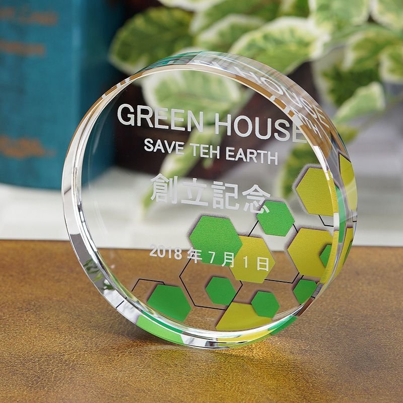 画像3: クリスタルペーパーウエイト　DW-１　/  【サンドブラスト彫刻】または【ＵＶカラー印刷】 