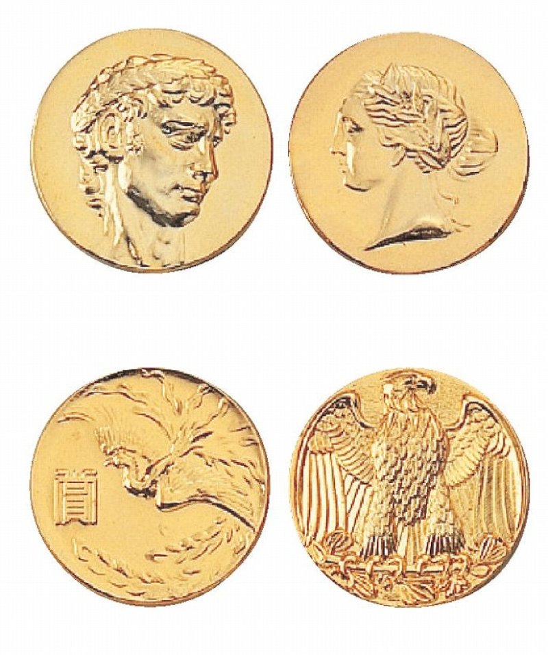 画像3: 桜・さくらメダル　（アンチモニー金属製　/2サイズ・直径65ｍｍと直径80ｍｍ）