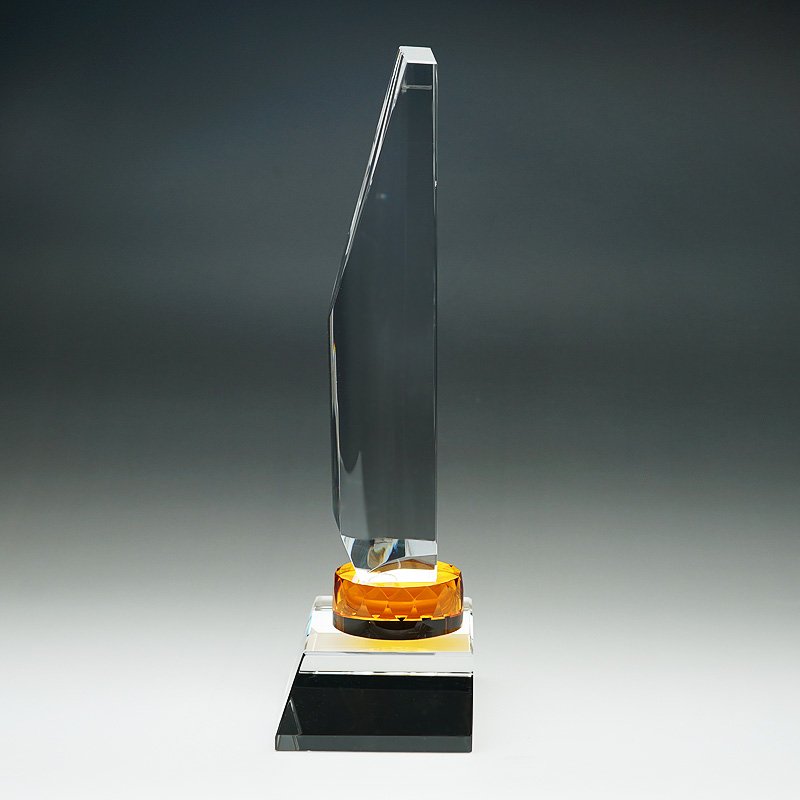 画像13: 【サンドブラスト彫刻＋色入れ】　ジュエリー付　クリスタルトロフィー　CRJ-35