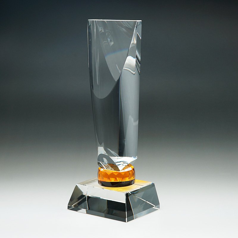 画像12: 【サンドブラスト彫刻＋色入れ】　ジュエリー付　クリスタルトロフィー　CRJ-35