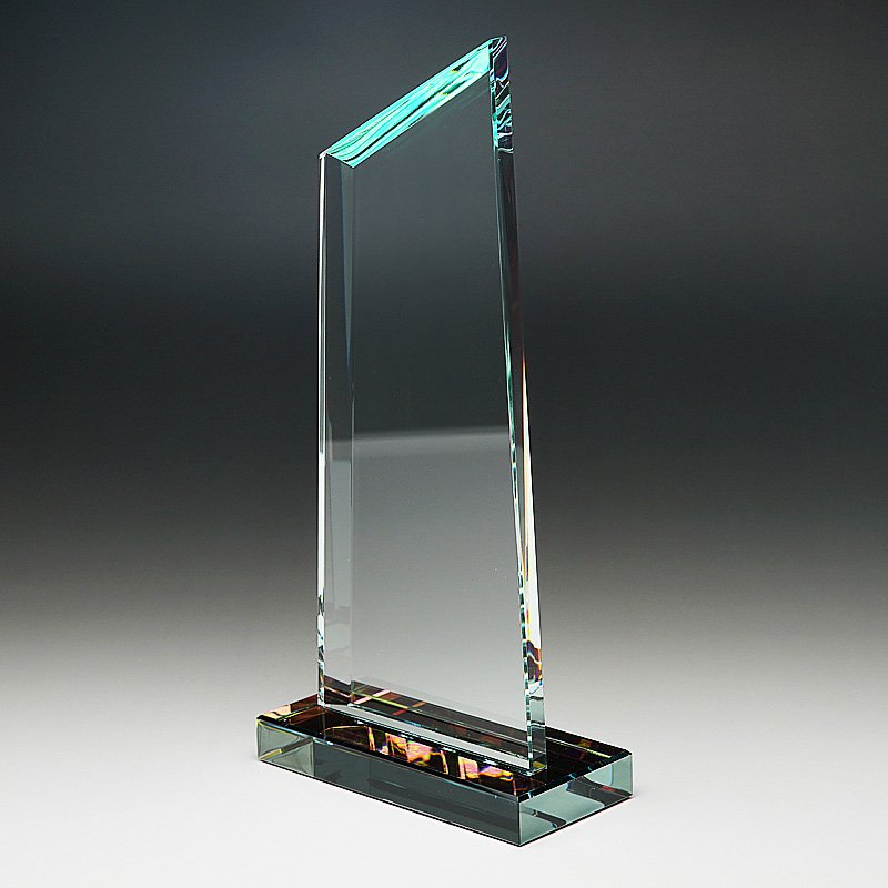 画像3: ホワイトガラストロフィー/レインボー加工　WCR-37　/　【サンドブラスト彫刻】　または　【UVカラー印刷】