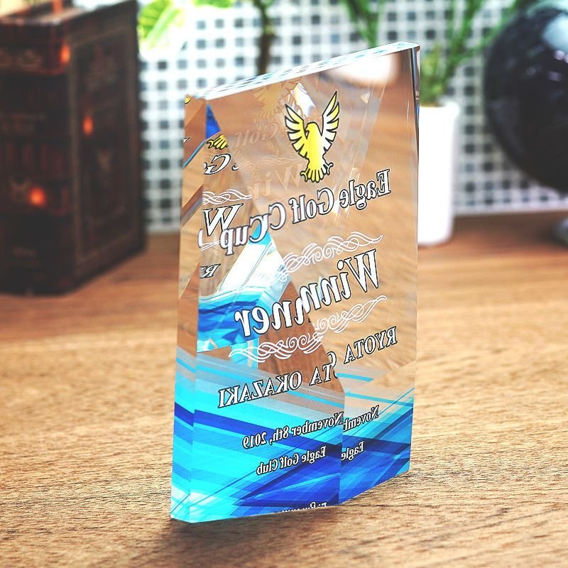 画像11: クリスタルトロフィー　DP-18 /　【サンドブラスト彫刻】　または　【UV印刷】