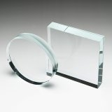 ホワイトガラス製 ペーパーウエイト / ラウンド・スクエア（丸と正方形） WDW-27/WDW-28/  【サンドブラスト彫刻】または【ＵＶカラー印刷】 