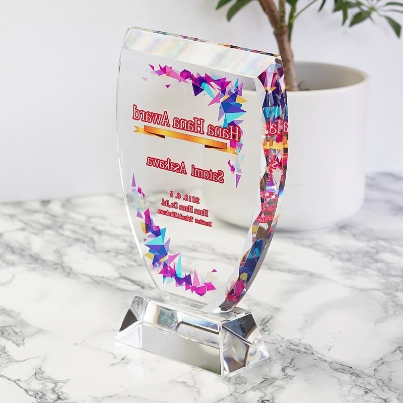 画像9: クリスタルトロフィー　盾タイプ　DP-1　/　【サンドブラスト彫刻】または【UV印刷】 