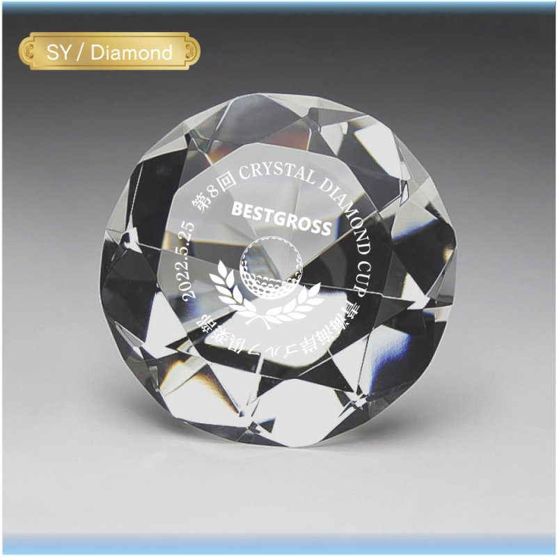 画像4: クリスタル製ダイヤモンド　SY1 ・ SY2 ・ SY 3・ SY4　/　【サンドブラスト彫刻】　または　【UVカラー印刷】