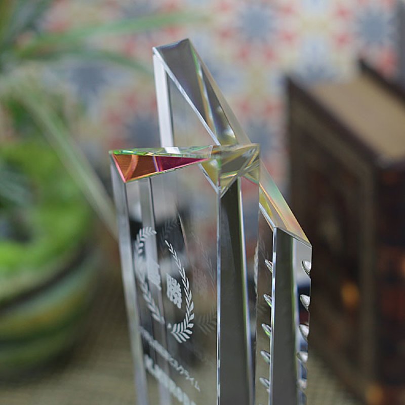 画像3: クリスタルトロフィー　CR-2 /　【サンドブラスト彫刻】