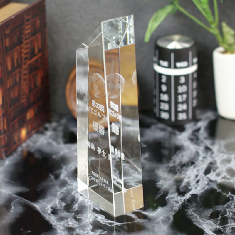 画像5: クリスタルトロフィー　CR-23 / 【サンドブラスト彫刻】 または 【ＵＶカラー印刷】