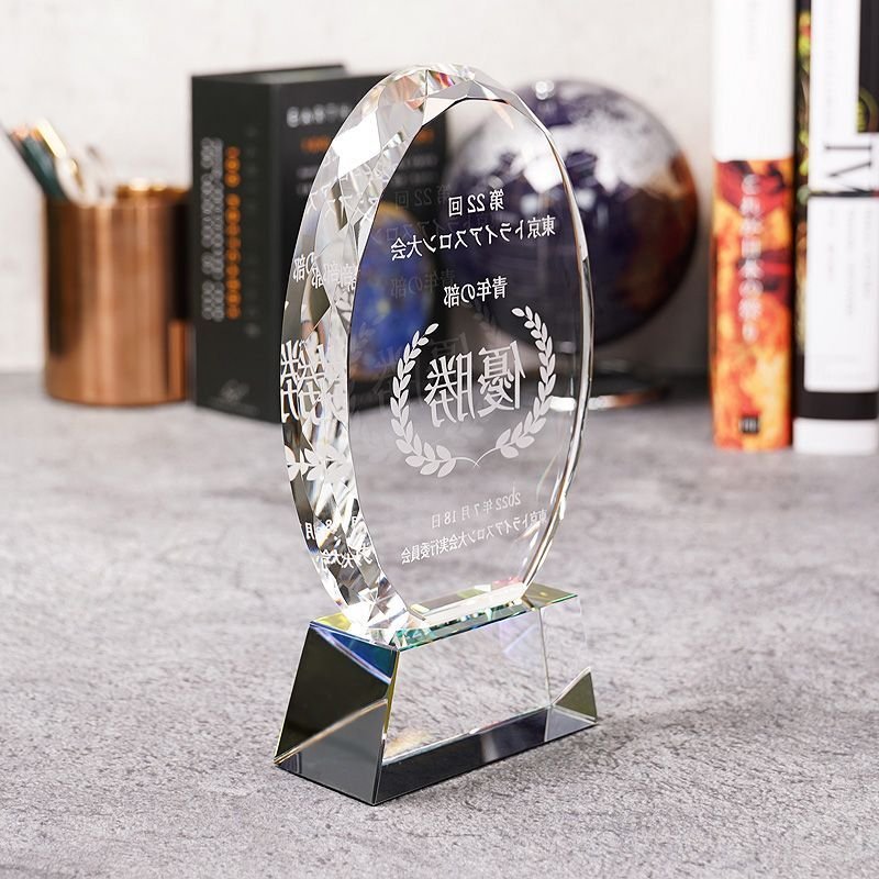 画像5: クリスタルトロフィー　CR-45　/　【サンドブラスト彫刻】または【ＵＶ印刷】