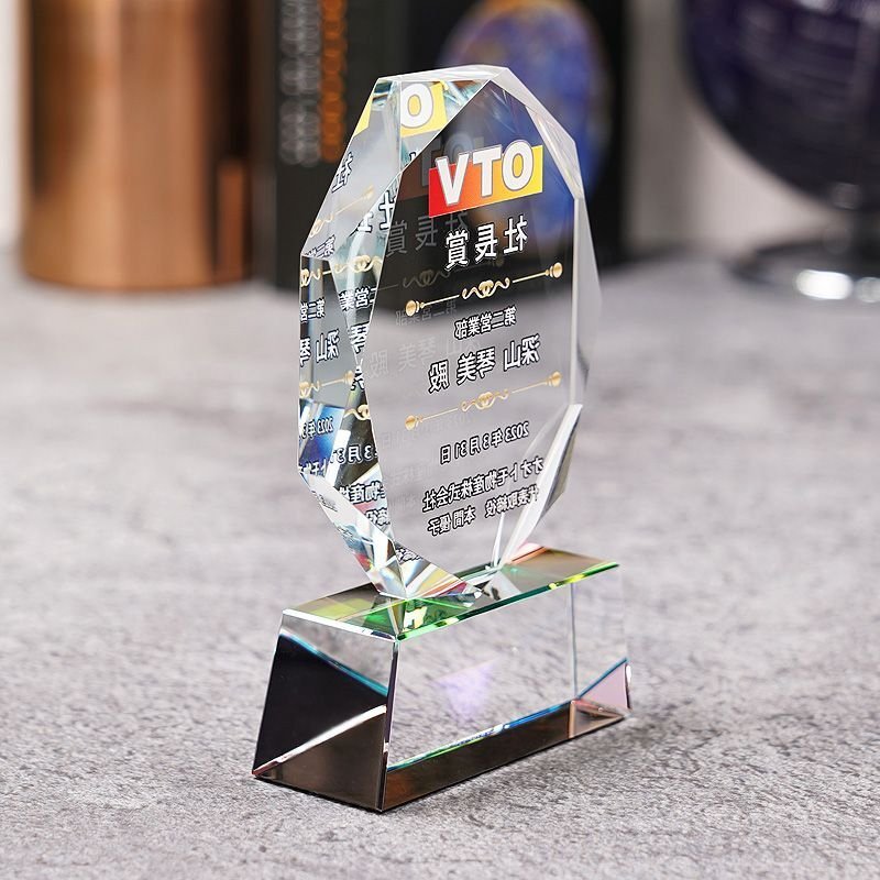 画像8: 【ガラス製トロフィー】　WCR-41　/　【サンドブラスト彫刻】または【ＵＶ印刷】