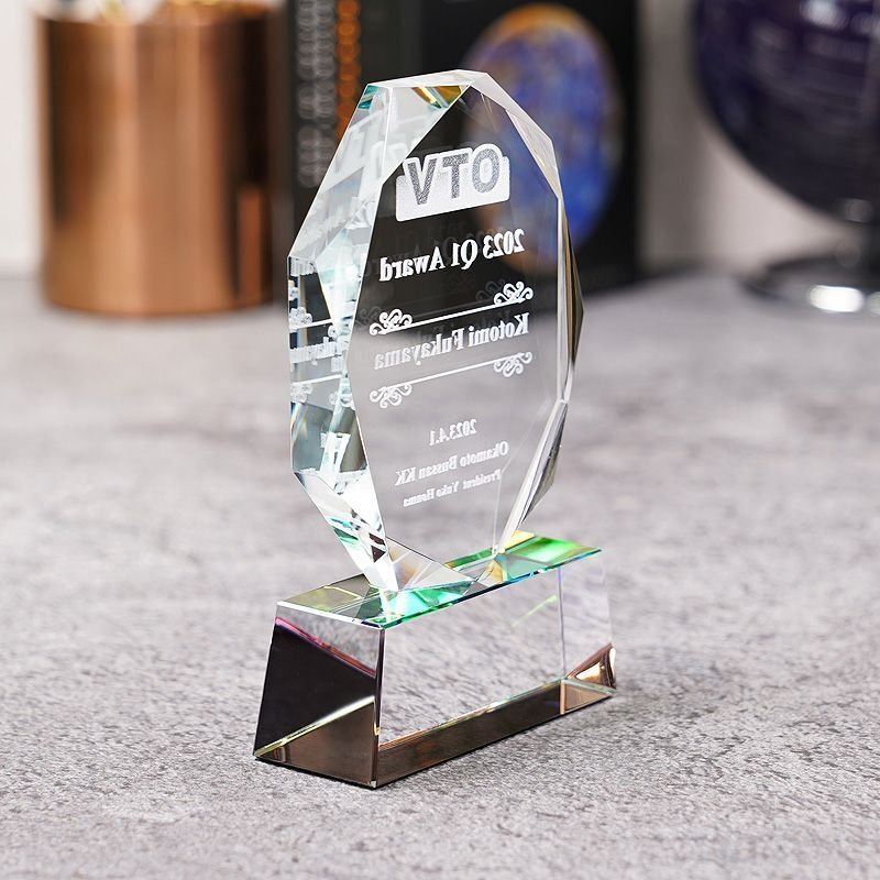 画像13: 【ガラス製トロフィー】　WCR-41　/　【サンドブラスト彫刻】または【ＵＶ印刷】