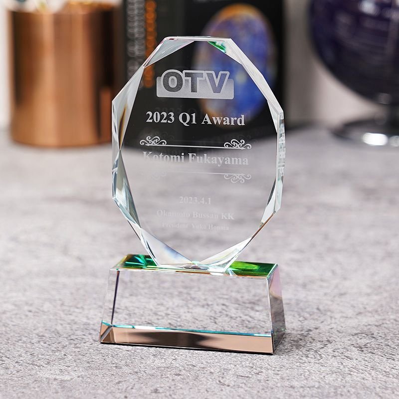 画像11: 【ガラス製トロフィー】　WCR-41　/　【サンドブラスト彫刻】または【ＵＶ印刷】