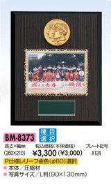 Ｌ判写真を飾るフレーム付　木製盾　BM-8373 【30%OFF】