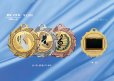 画像1: MVメダル　真鍮の凹凸カラーレリーフ（直径60m/m） 【40%OFF】【文字代無料】 (1)