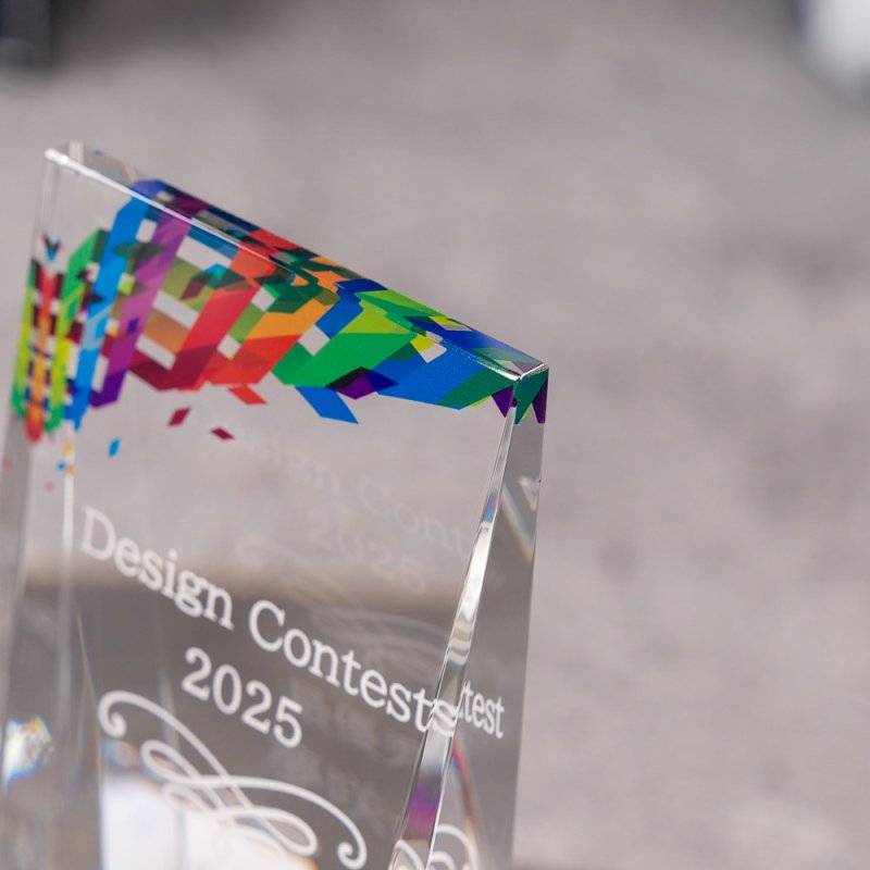 画像10: クリスタルトロフィー　CR-51 /　【サンドブラスト彫刻】または　【UV印刷】