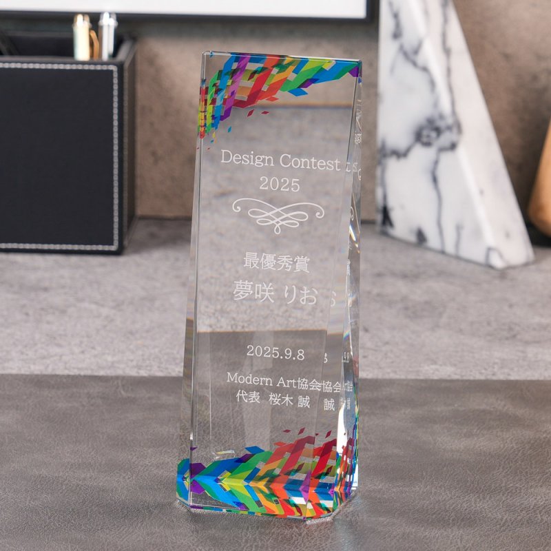 画像7: クリスタルトロフィー　CR-51 /　【サンドブラスト彫刻】または　【UV印刷】