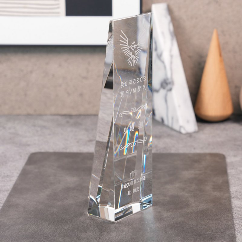 画像5: クリスタルトロフィー　CR-51 /　【サンドブラスト彫刻】または　【UV印刷】