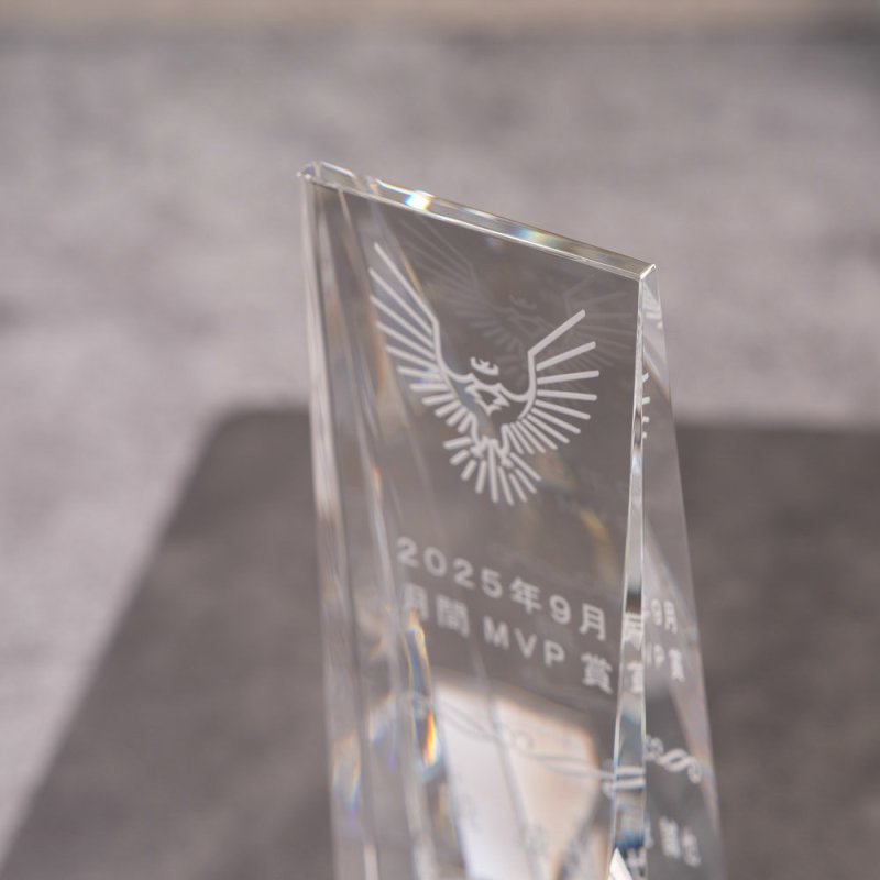 画像6: クリスタルトロフィー　CR-51 /　【サンドブラスト彫刻】または　【UV印刷】