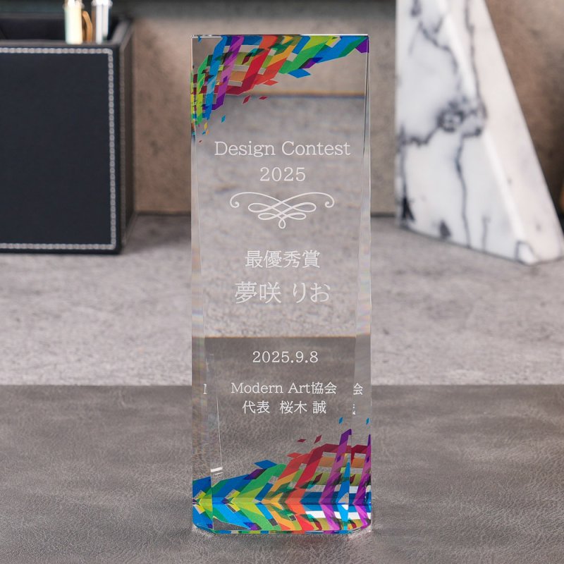 画像9: クリスタルトロフィー　CR-51 /　【サンドブラスト彫刻】または　【UV印刷】