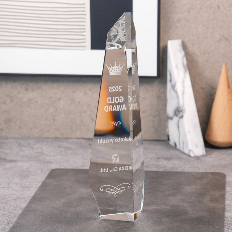 画像5: クリスタルトロフィー　CR-50 /　【２Dレーザー彫刻】