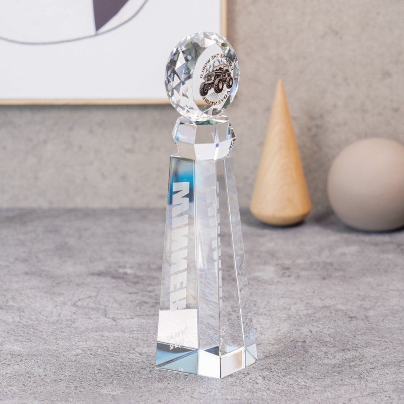 画像3: クリスタルトロフィー　CR-52　/　【サンドブラスト彫刻】　または　【UV印刷】