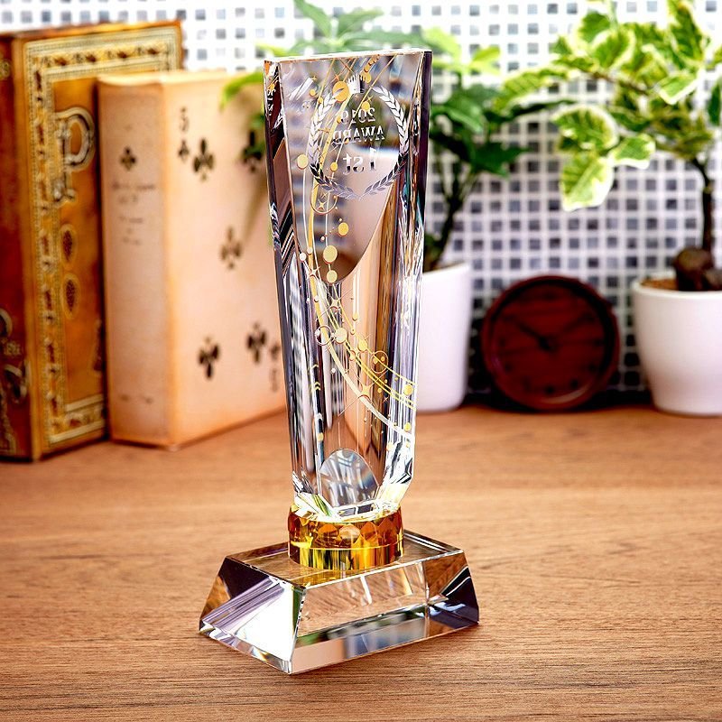 画像3: 　【UVカラー印刷】　　ジュエリー付　クリスタルトロフィー　CRJ-35