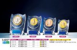 透明アクリル製　楯/盾　 60ｍｍレリーフ付　S-6057　（旧：S-6109） 　 【30%OFF】