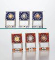画像2: 金属製の小さな表彰楯　ステンドグラスのような風合い　S-6009（青）/S-6010（赤）【30%OFF】 (2)