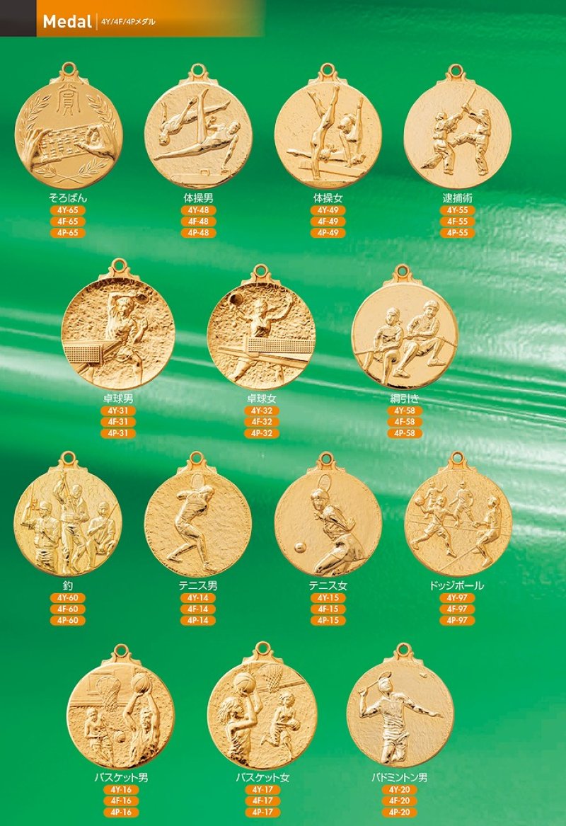 画像5: 4Y 4F 4P メダル　（ダイキャスト金属製・直径45ｍｍ）　【30%OFF】【文字代無料】