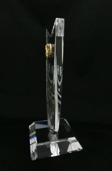 画像4: クリスタルトロフィー　CK-150  【サンドブラスト彫刻】 【40%OFF】 (4)