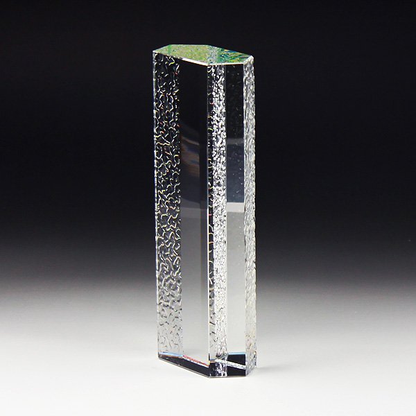 画像2: クリスタルトロフィー　CR-20　/【2Dレーザー彫刻】【レインボー加工】  (2)