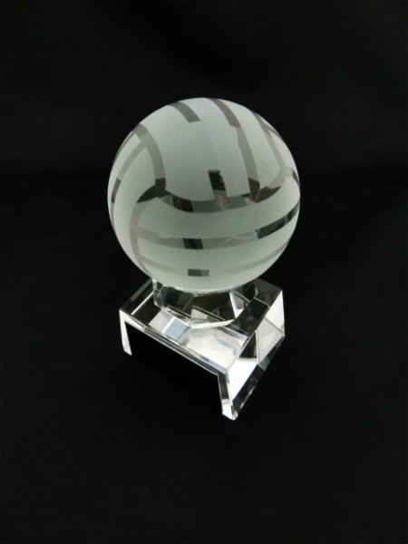 画像2: ボール直径60ｍｍ！　バレーボール専用　クリスタルトロフィー/　SB-1 (2)