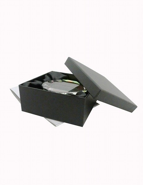 画像4: クリスタル製　メモリアルオブジェ　DW-19　/　【2Ｄレーザー彫刻】　【レインボー加工】 (4)