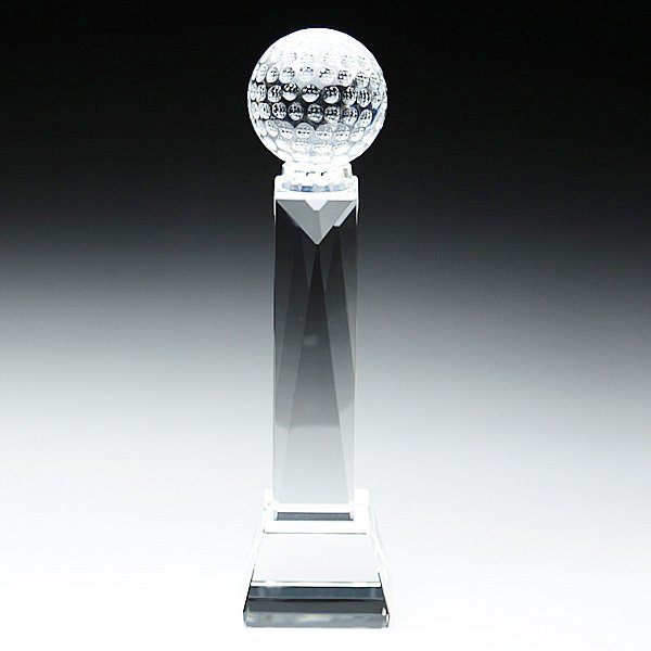 画像6: クリスタルトロフィー CR-7  【ボール８種 / 地球・ゴルフ・バスケットボール・サッカー・バレーボール・野球・テニス・ラグビ－(アメフト)】 【サンドブラスト彫刻】または【ＵＶ印刷】　 (6)