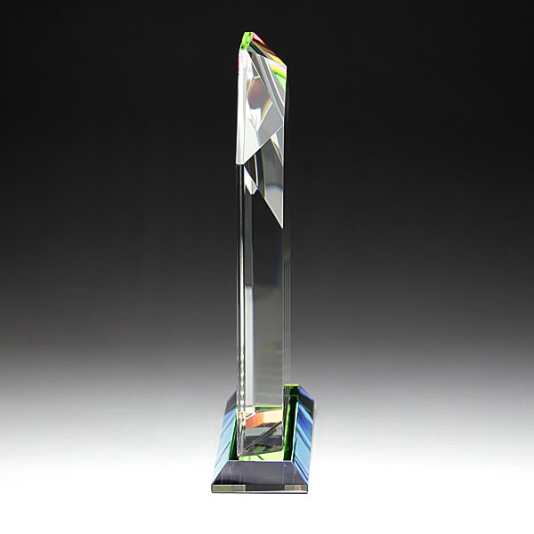 画像6: クリスタルトロフィー　盾タイプ　DP-5　レインボー加工　/　【サンドブラスト彫刻】　または　【ＵＶ印刷】 (6)