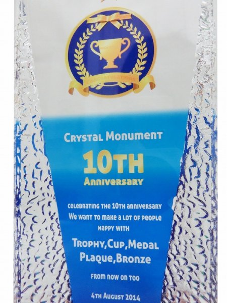 画像9: クリスタルトロフィー　CR-17　/　【サンドブラスト彫刻】または【ＵＶ印刷】 (9)